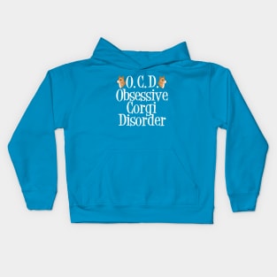 Cute Obsessive Corgi Disorder Kids Hoodie